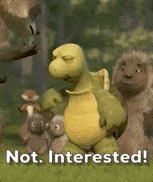Over The Hedge Verne GIF - Over The Hedge Verne Not Interested GIFs