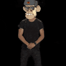a cartoon monkey says do it in front of a flame