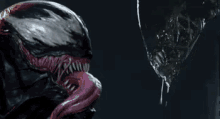 Venom Versus Aliens Crossover GIF - Venom Versus Aliens Crossover Horror GIFs