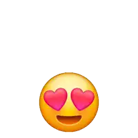 a couple of smiley faces with pink hearts on them