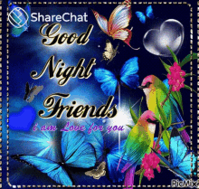 Good Night Friends I Am Love For You Greetings GIF - Good Night Friends I Am Love For You Good Night Greetings GIFs