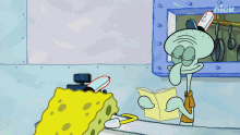 Crying Spongebob GIF - Crying Spongebob Squidward Tentacles GIFs