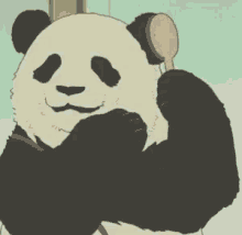 Panda Comb GIF - Panda Comb Fur GIFs