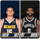 Denver Nuggets (107) Vs. Brooklyn Nets (91) Third-fourth Period Break GIF - Nba Basketball Nba 2021 GIFs
