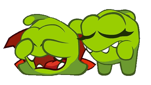 There There Om Nom Sticker - There There Om Nom Cut The Rope Stickers