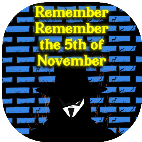 Remember Remember The5th Of November Guy Fawkes Day Sticker - Remember Remember The5th Of November Guy Fawkes Day Happy Guy Fawkes Day Stickers
