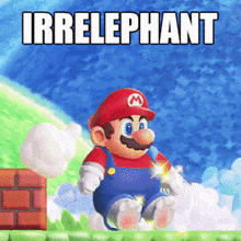 Irrelephant Elephant Mario GIF - Irrelephant Elephant Mario Mario GIFs