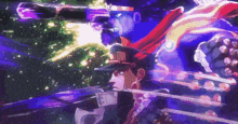 jojo 's bizarre adventure stardust crusaders is a very colorful anime with a lot of action .