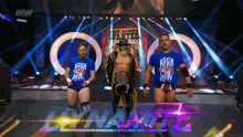 a wrestler wearing a blue shirt that says vava run