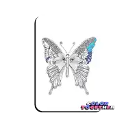 a colorful butterfly on a white background with the words color together
