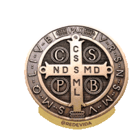 Medalha De São Bento São B Ento Sticker - Medalha De São Bento São B Ento Redevida Stickers