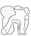 a pixel art map of a cave with a maze in the middle .