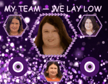Purple Glitter My Team We Lay Low GIF - Purple Glitter My Team We Lay Low Gorl World GIFs