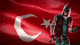Turkey Flag Turkish Flag GIF - Turkey Flag Turkish Flag Jacket GIFs