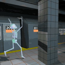Skeleton Train GIF - Skeleton Train Chase GIFs