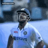 Mayank Making Us To Believe In Blue.Gif GIF - Mayank Making Us To Believe In Blue Mayank Agarwal Cricket GIFs