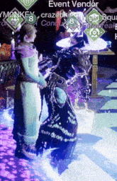a screenshot of a video game with the event vendor written on the top left
