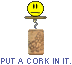 Cork Put-a-cork-in-it Sticker - Cork Put-a-cork-in-it Millan Stickers