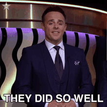 They Did So Well Anthony Mcpartlin GIF - They Did So Well Anthony Mcpartlin Britains Got Talent GIFs