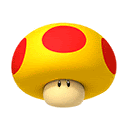 Mega Mushroom Icon Sticker - Mega Mushroom Icon Mario Kart Stickers