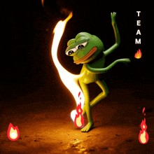 Team Fire Pepe Fire GIF
