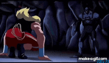 a close up of a person 's fist in a cartoon