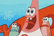 Happy Patrick GIF - Happy Patrick Tongue Out GIFs
