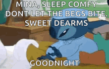 Goodnight Stitch GIF - Goodnight Stitch Mina GIFs