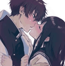 Anime Kissing GIFs