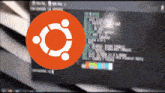 an orange circle with a white circle in the middle of it