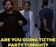 Greys Anatomy Jules Millin GIF - Greys Anatomy Jules Millin Are You Going To The Party Tonight GIFs