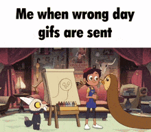 Hooty Wrong Day GIF - Hooty Wrong Day The Owl House GIFs