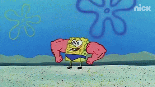 spongebob arms gif