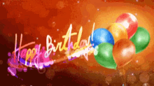 Happy Birthday Balloons GIF