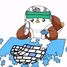 game gaming puzzle box penguin