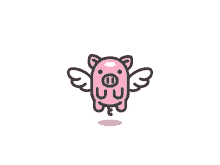 Fly Flyig Pig Piglet GIF