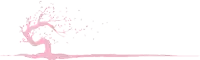 a pixel art of a tree with pink flowers