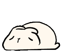 a cartoon drawing of a rabbit with big eyes and a y on its face .