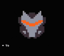 a pixel art of a wolf with the words you are filled with vengeance below it