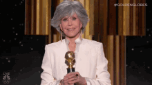 Yay Jane Fonda GIF - Yay Jane Fonda Golden Globes GIFs