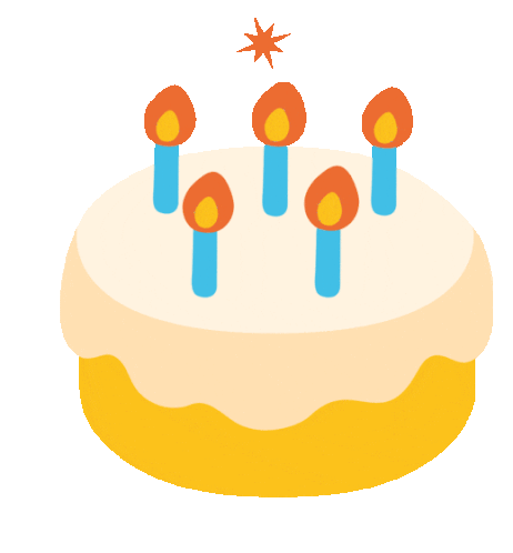 Birthday Cake With Slices Sticker - The Blobs Live On Birthday Cake Candles Stickers