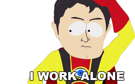 I Work Alone Jack Brolin Sticker - I Work Alone Jack Brolin Captain Hindsight Stickers