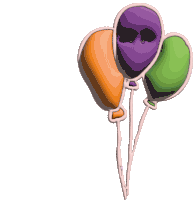 Balloon Balllons Sticker - Balloon Balllons Green Balloon Stickers