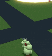 a video game character named cool noob is standing next to a tree