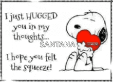 Snoopy Hug GIF