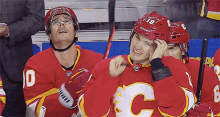 Matthew Tkachuk Calgary Flames GIF - Matthew Tkachuk Calgary Flames Helmet Off GIFs