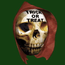 Trick Or Treat Halloween Skull GIF