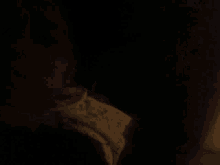 a person in a dark room with a shadow of a person behind them