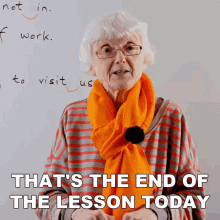 Thats The End Of The Lesson Today Gill GIF - Thats The End Of The Lesson Today Gill Engvid GIFs