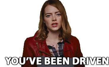 Youve Been Driven Emma Stone Sticker - Youve Been Driven Emma Stone Mia Stickers